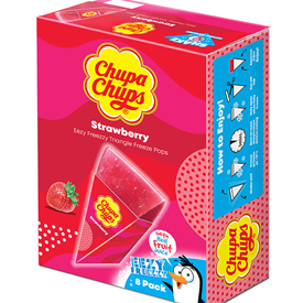 CHUPA CHUPS STRAWBERRY TRIAN. 6 X 8X62ML