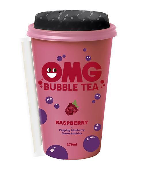 OMG BUBBLE TEA RASPBERRY/BLUEBERRY 270ML X10