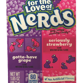 WONKA NERDS GRAPE STRAW.46,7GR X36