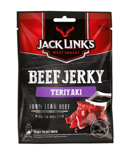 J LINKS BEEF JERKY TERIYAKI CL. 25GR X12