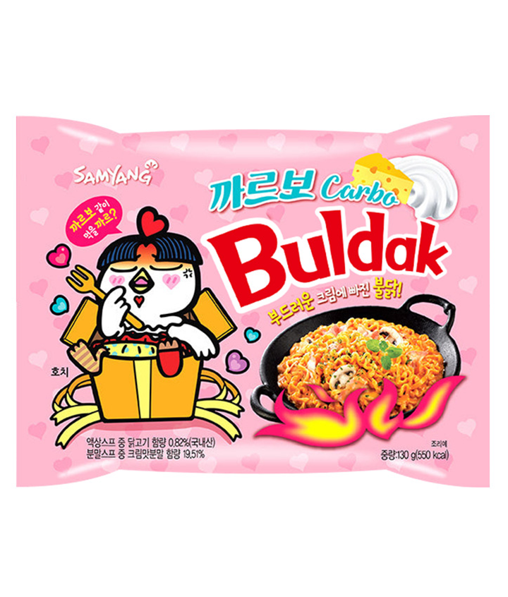 BULDAK SAMYANG HOT CHICKEN CARBONARA 130GR X40