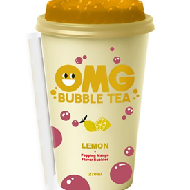 OMG BUBBLE TEA LEMON / MANGO 270ML X10