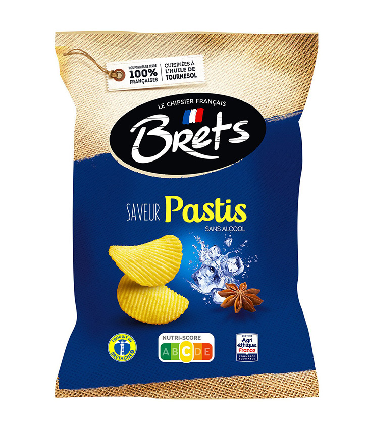 CHIPS BRETS PASTIS 125GR X10