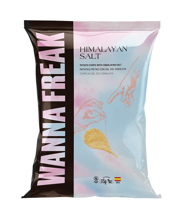 WANNA FREAK CHIPS HIMALAYAN SALT 115GR X10