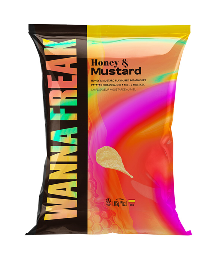 WANNA FREAK CHIPS HONEY & MUSTARD 115GR X10