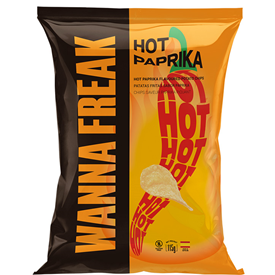 WANNA FREAK CHIPS HOT PAPRIKA 115GR X10