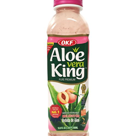 OKF ALOE VERA PEACH 500 ML X 20