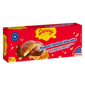 LENNY PEANUT BUTER BISCUITS 128GR X18