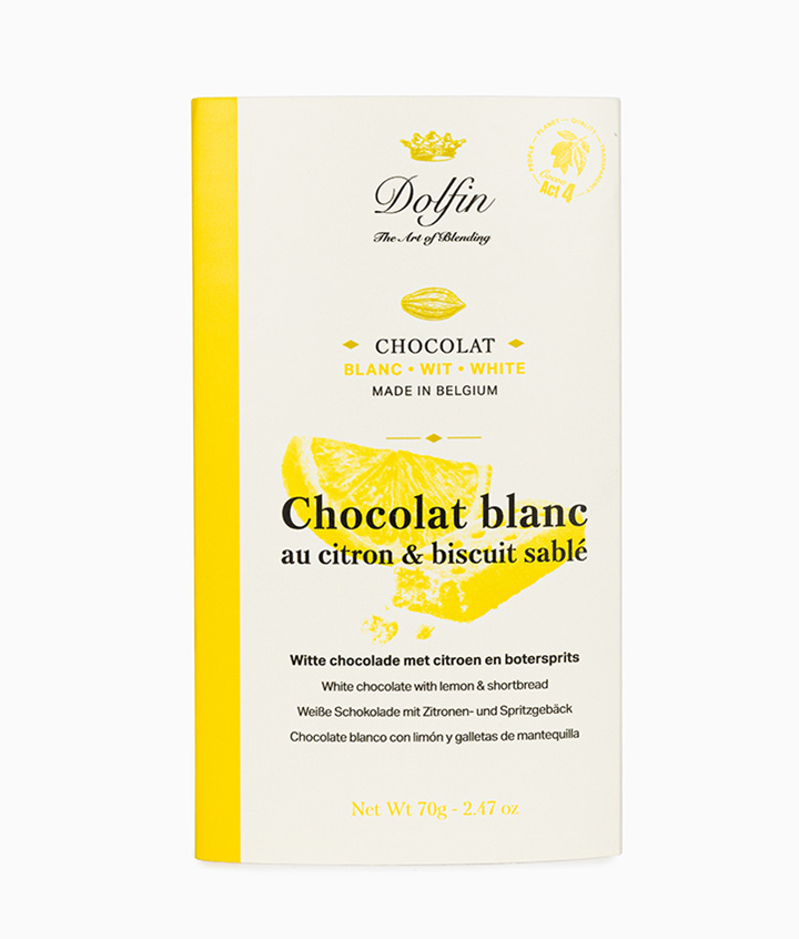 DOLFIN TABL. BLANC CITRON CRUMBLE 70GR X15