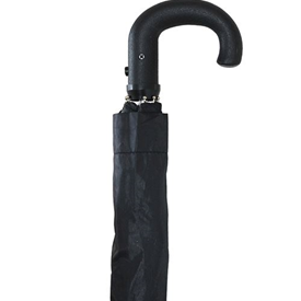 PARAPLUIE MINI T.POIGNÉE COURBE  HOMME NOIR X 12