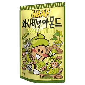 HBAF ALMOND WASABI 120GR X20