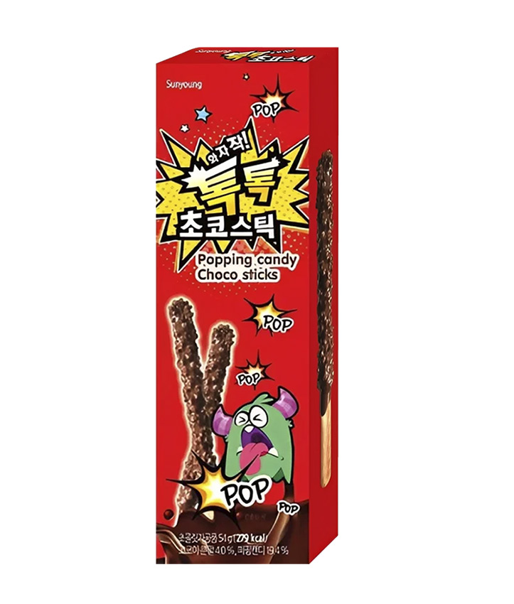 SUNYOUNG CHOCO STICK POPPING C.54GR X32