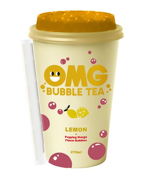 OMG BUBBLE TEA LEMON / MANGO 270ML X10