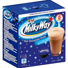 MILKY WAY HOT CHOCOLATE 8 PODS 120GR X5