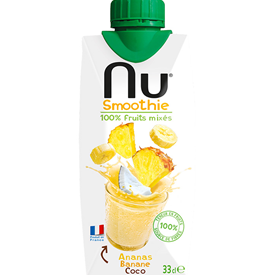 NU SMOOTHIE ANANAS BANANE COCO 12 X33CL