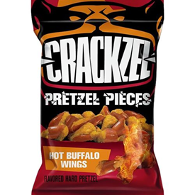 CRACKZEL PRETZEL HOT BUFFALO WINGS 85GR X24