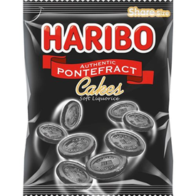 HARIBO PONTERFRACT CAKES 160GR X12