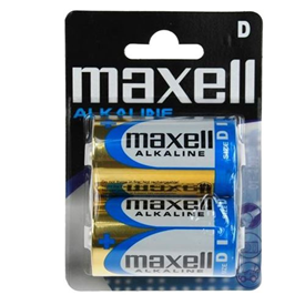 PILES MAXELL ALKALINES D LR20 B.2PACK X12