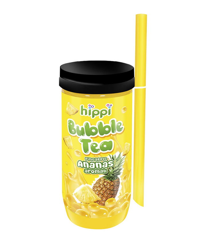 HIPPI BUBBLE TEA PINEAPPLE 350ML X12