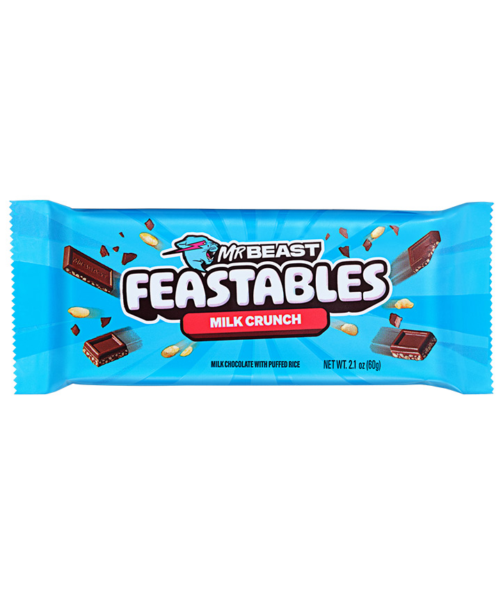 MR BEAST FEASTABLES MILK CRUNCH 60GR X10