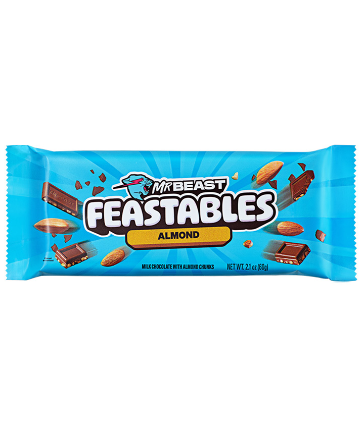 MR BEAST FEASTABLES ALMOND CHOC. 60GR X10