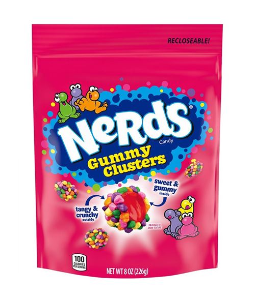 NERDS CLUSTERS DOYPACK 227GR X6