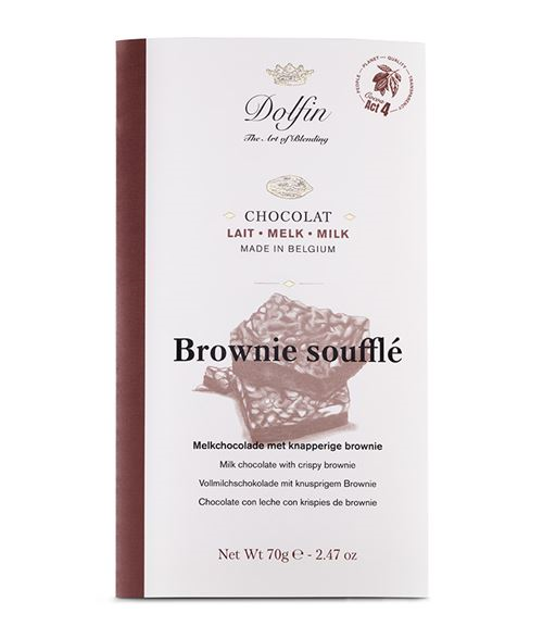 DOLFIN TABL. LAIT BROWNIES SOUFFLÉS 70GR X15